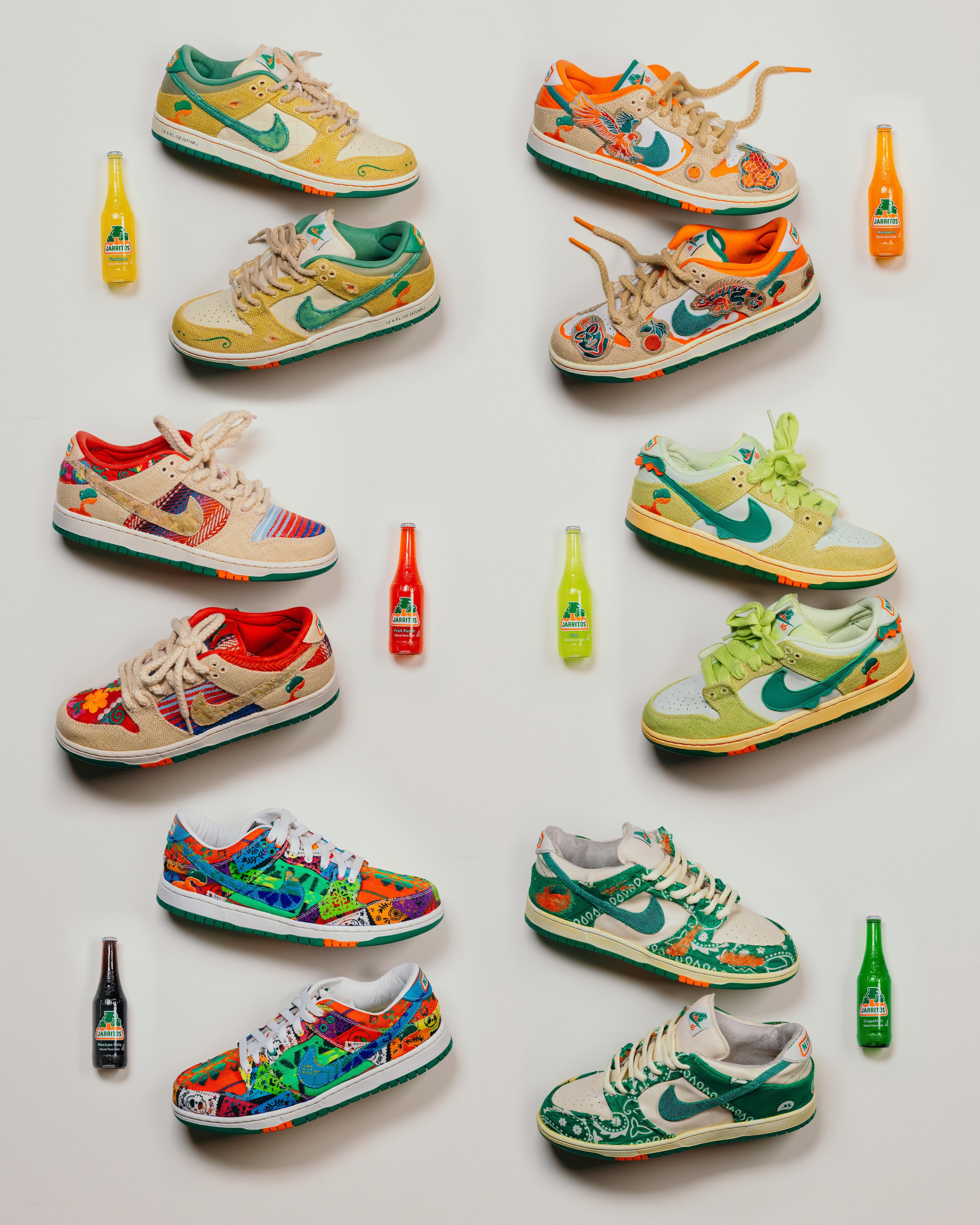 All Six 1-of-1 Nike SB Collaborations for Jarritos' 74th Anniversary