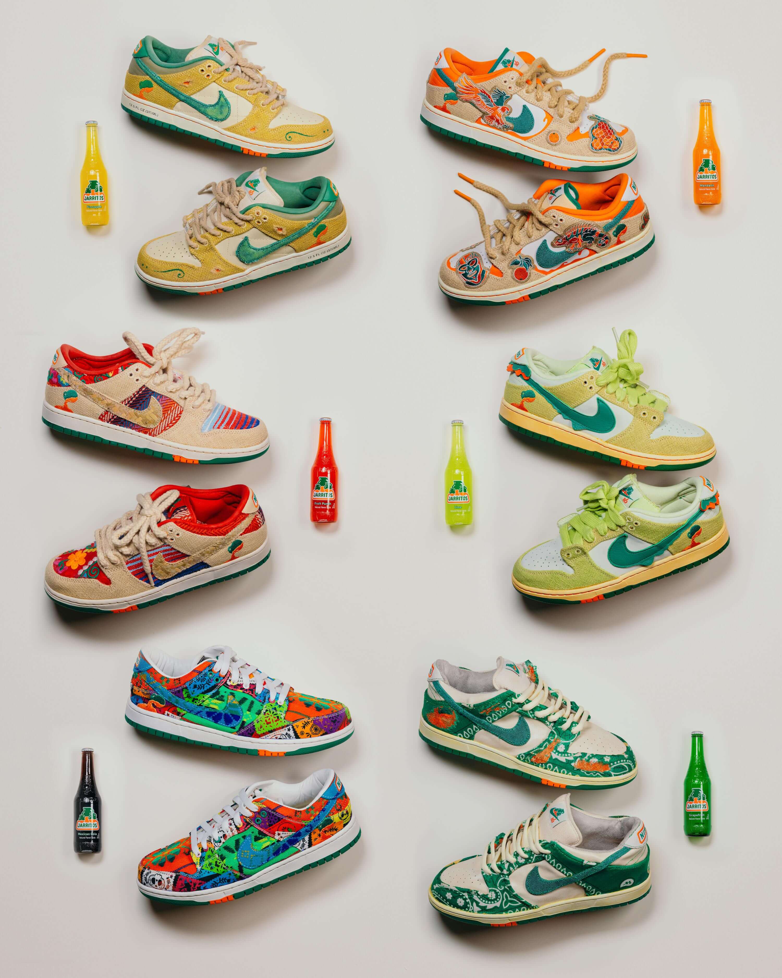 All Six 1-of-1 Nike SB Collaborations for Jarritos' 74th Anniversary