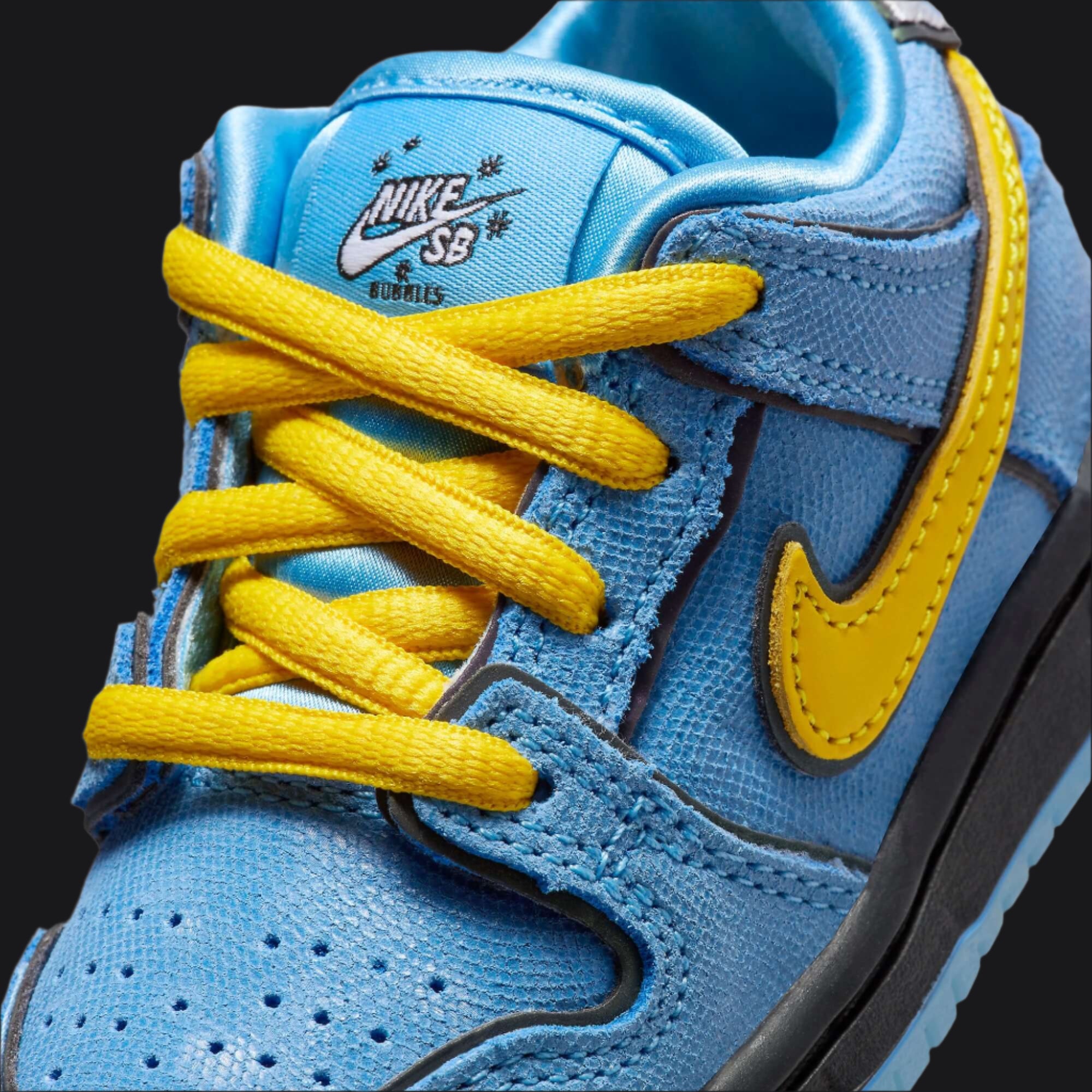Powerpuff Girls x Nike SB Dunk Low Pro QS "Bubbles” (TD) | FZ8830-400 | $159.99 | $159.99 | $159.99 | Shoes | Marching Dogs
