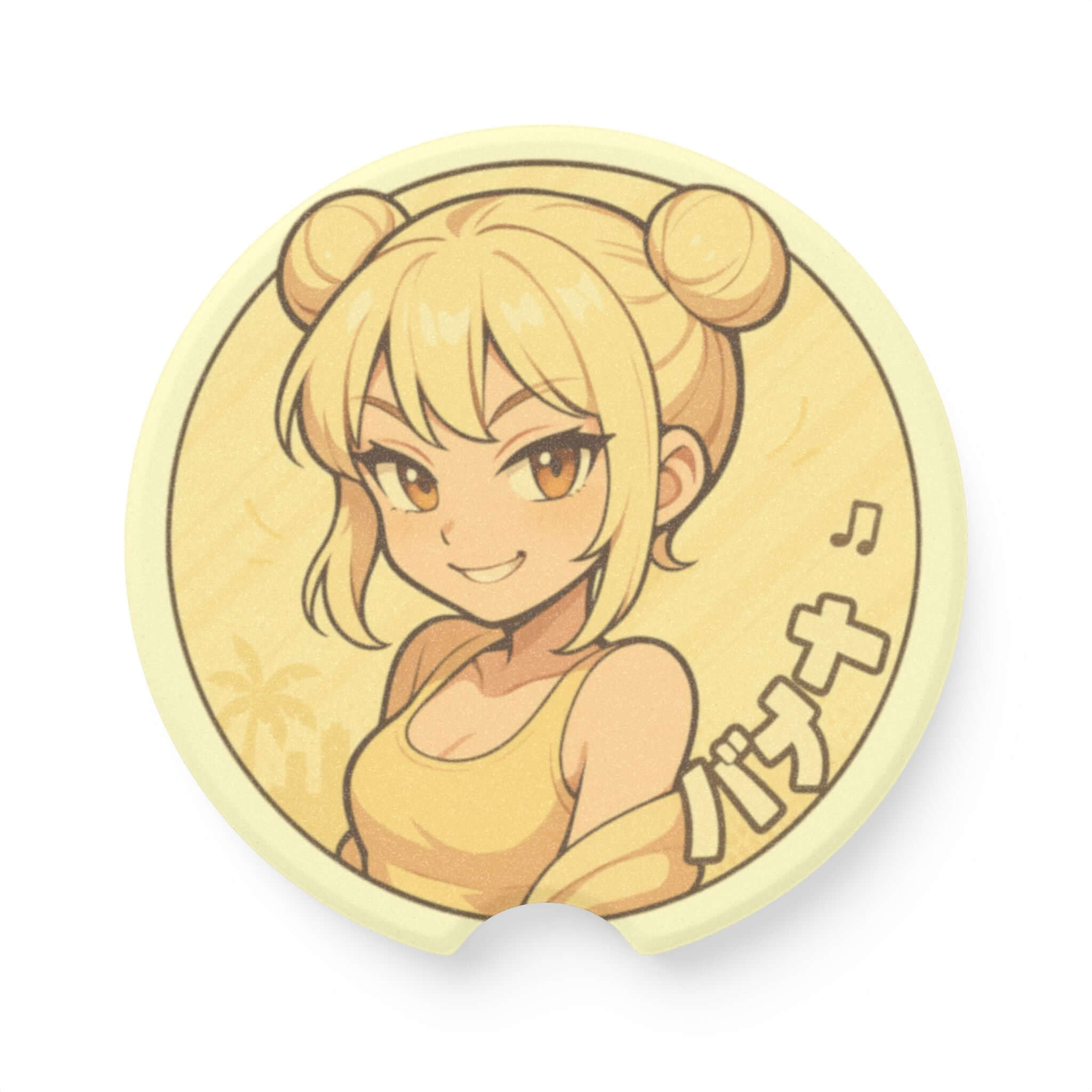 BANANA Girl Soapstone Car Coaster