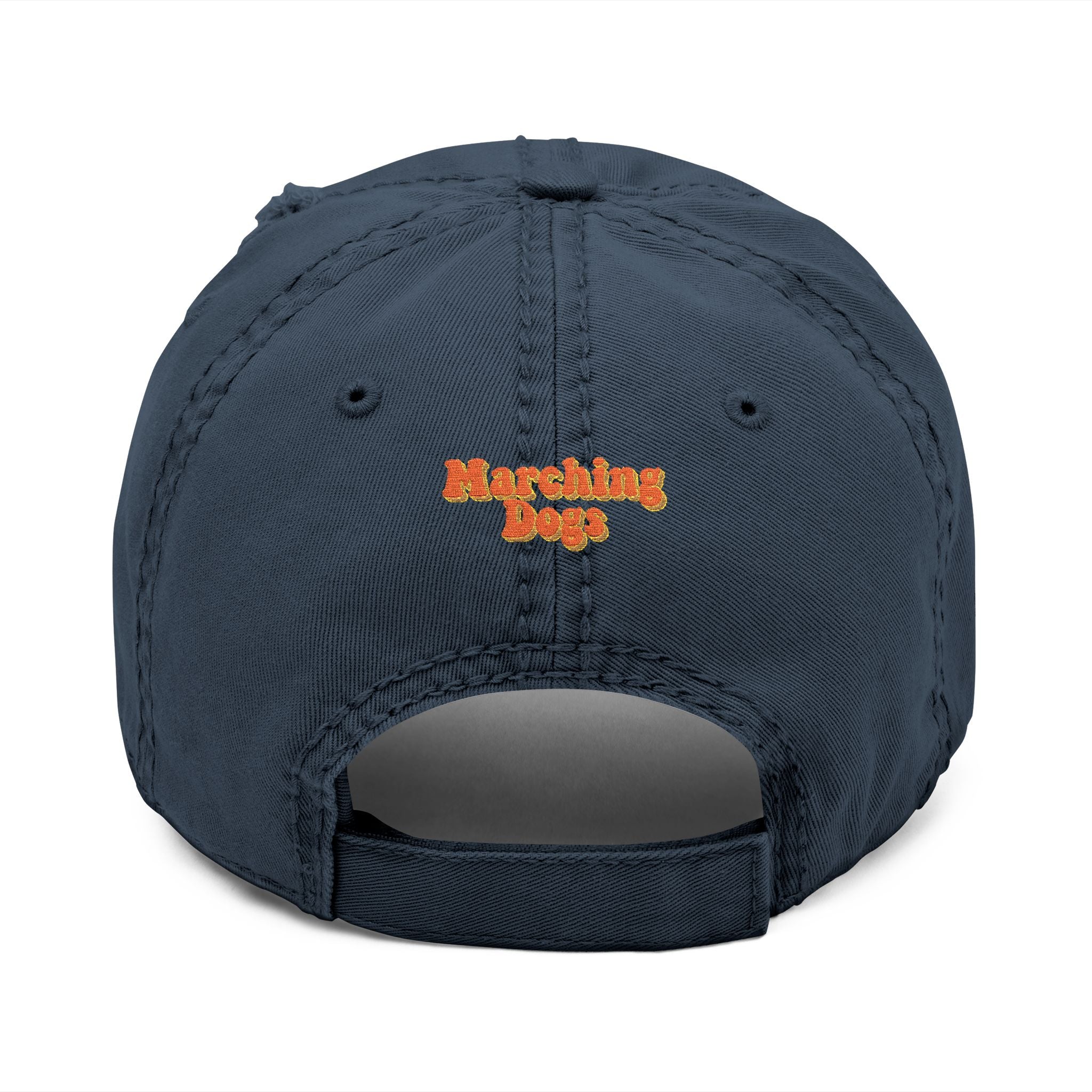 Marching Dogs 'WORLD' Distressed Dad Hat