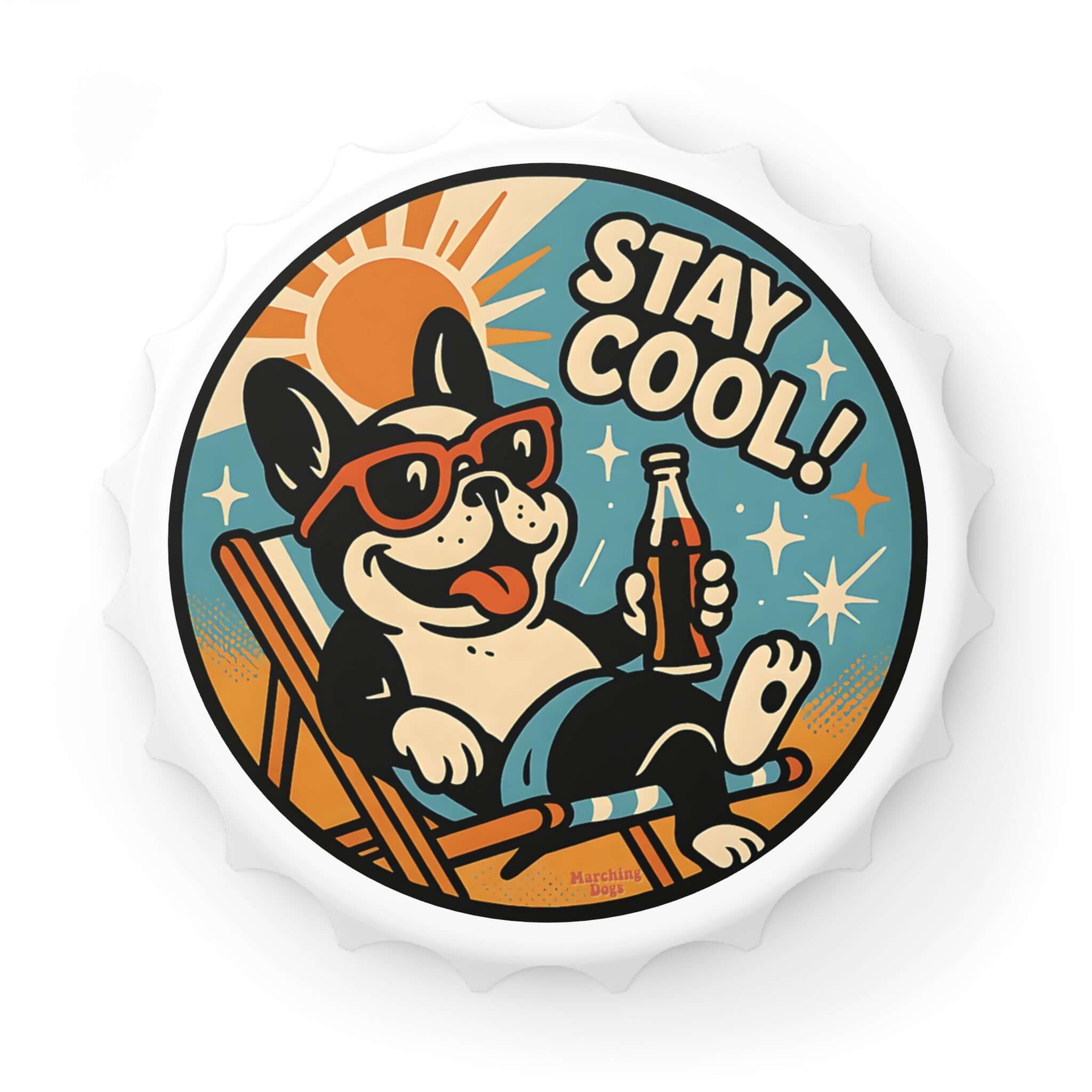 Marching Dogs 'Stay Cool' Bottle Opener