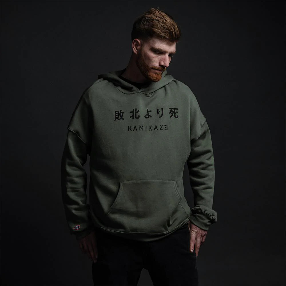 Eminem KAMIKAZE SUDADERA VERDE CON CAPUCHA