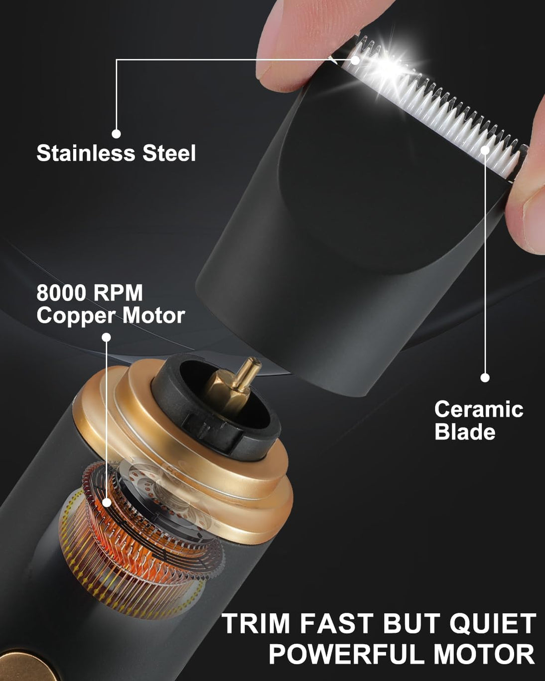 Manscape Trimmer for Men-3 in 1 Electric Groin Groomer,IPX7 Waterproof,Body Hair Trimmer for Ball/Pubic/Chest/Beard/Nose Hair Trimmer,USB-C Charging, Gifts for Him Dad