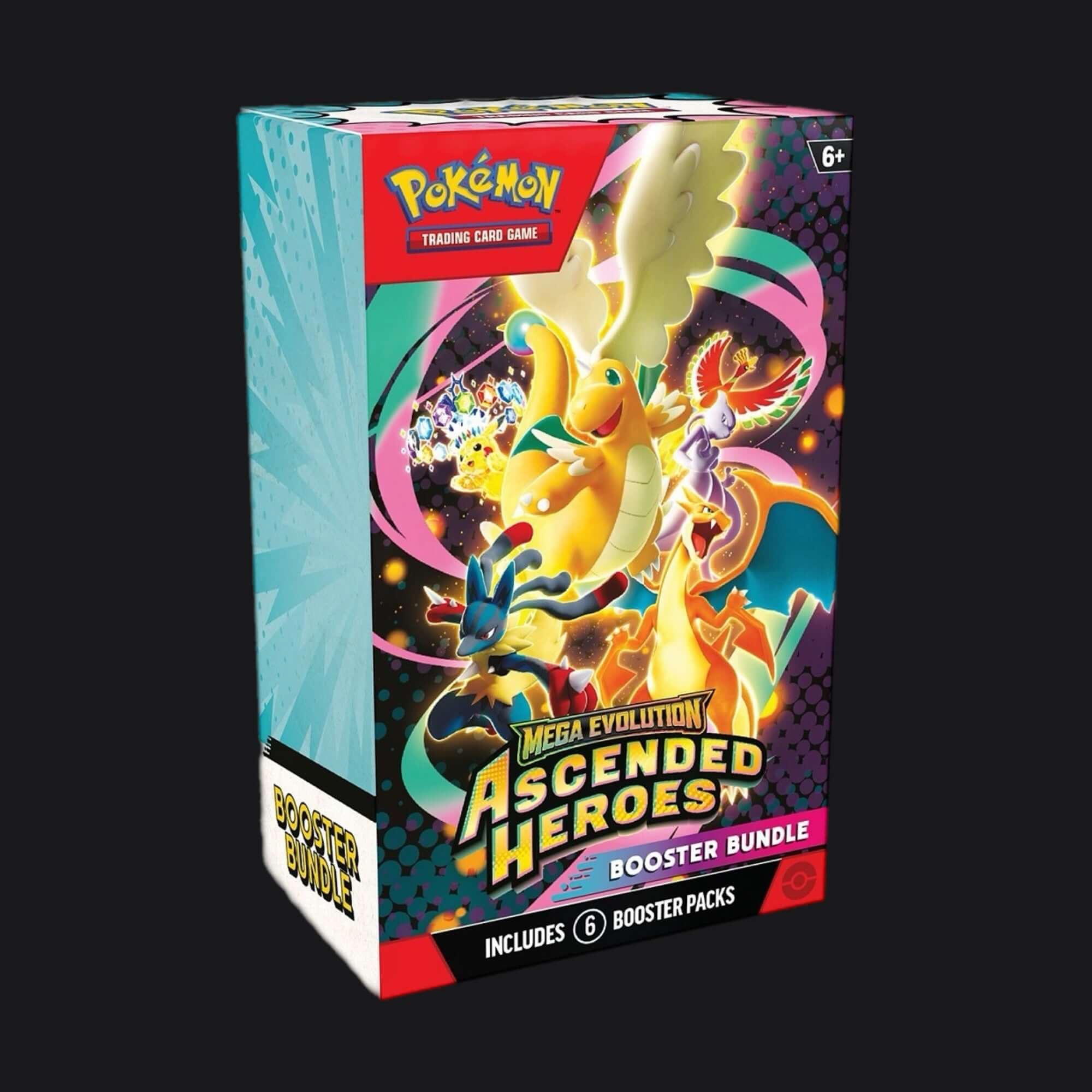 6 booster packs pokemon Pokémon Mega Evolution-Ascended Heroes Booster Bundle (6 Packs)