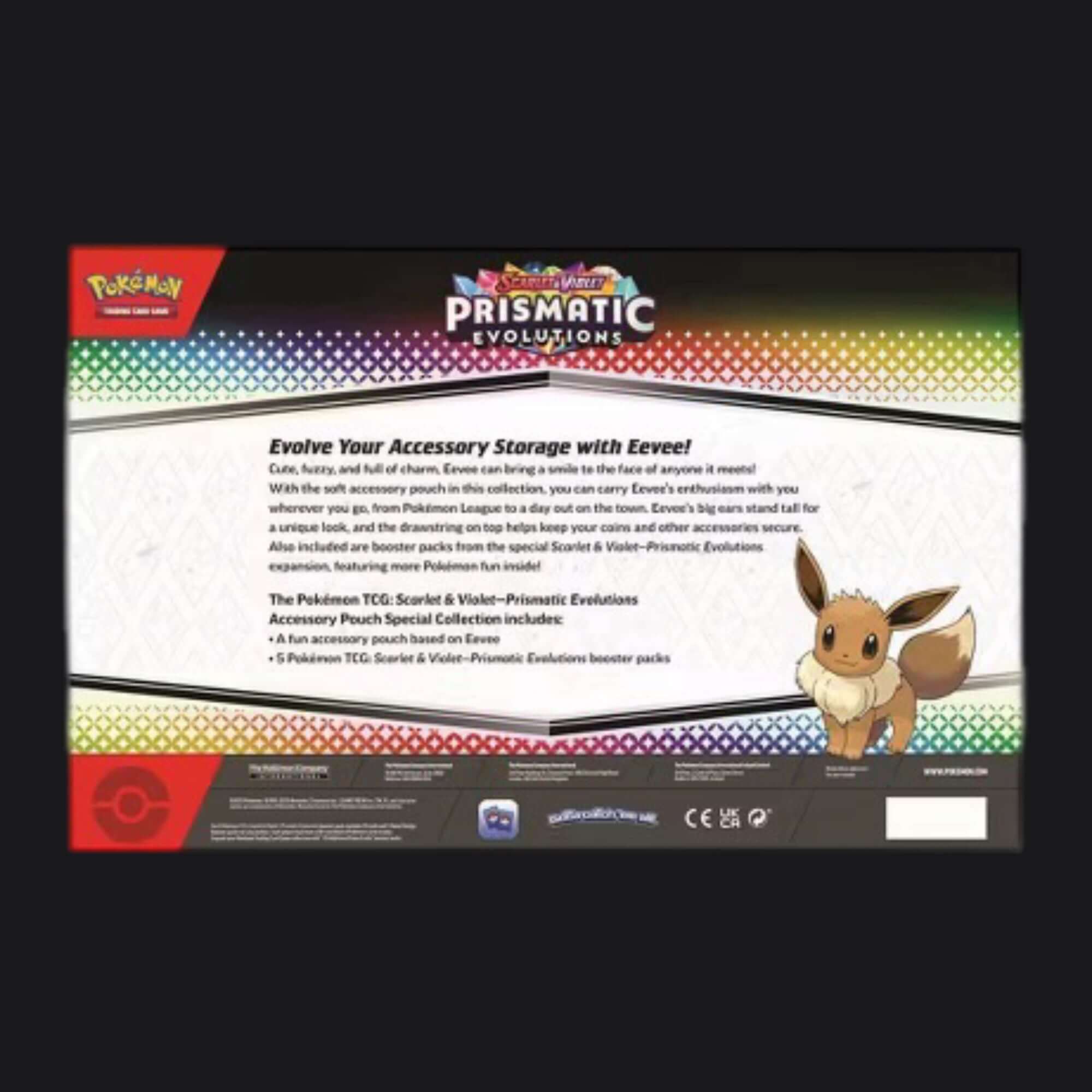 Pokémon Scarlet & Violet Prismatic Evolutions Accessory Pouch Special Collection