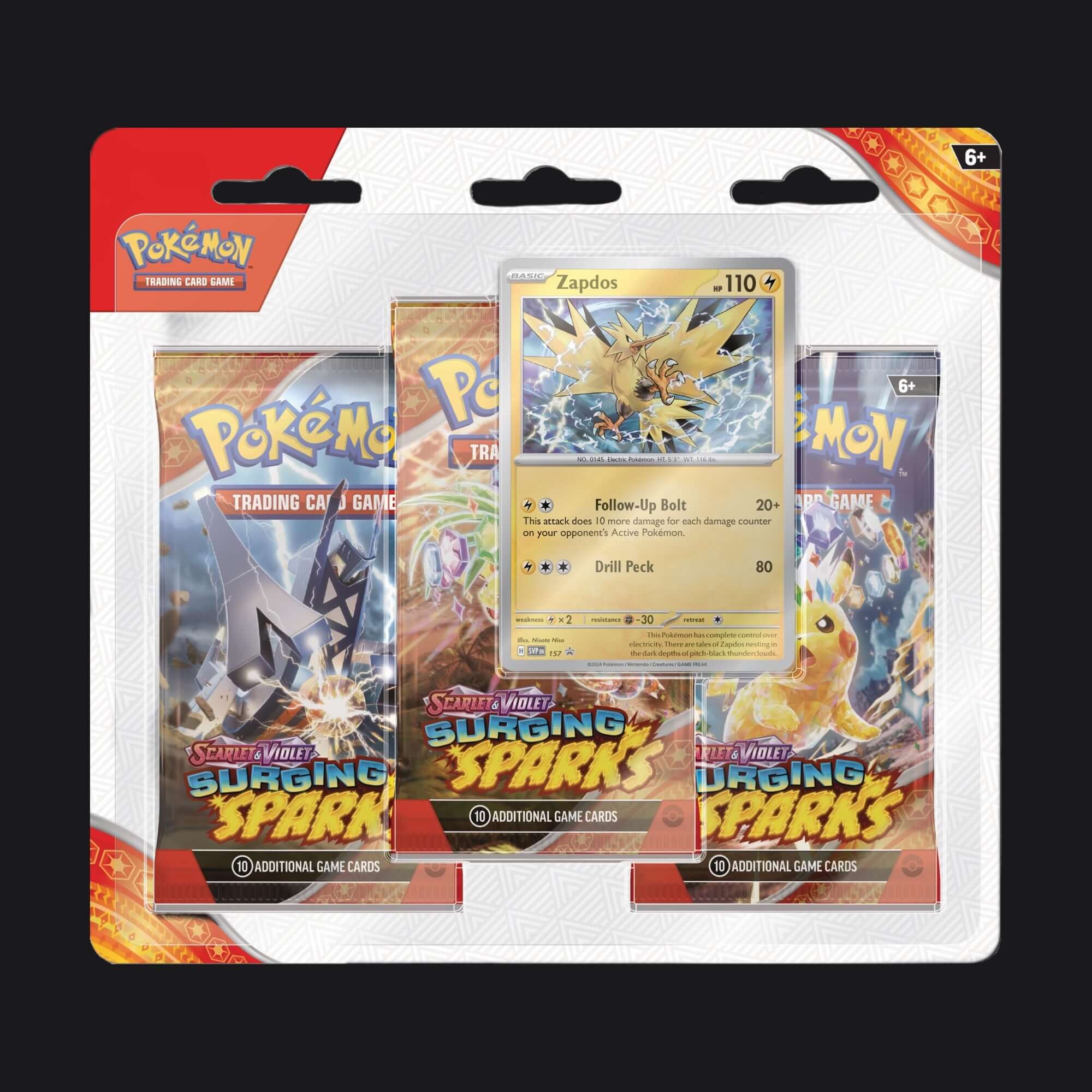 Pokmon Surging Sparks 3 Pack Blisters Pokmon Surging Sparks 3 Pack Blisters