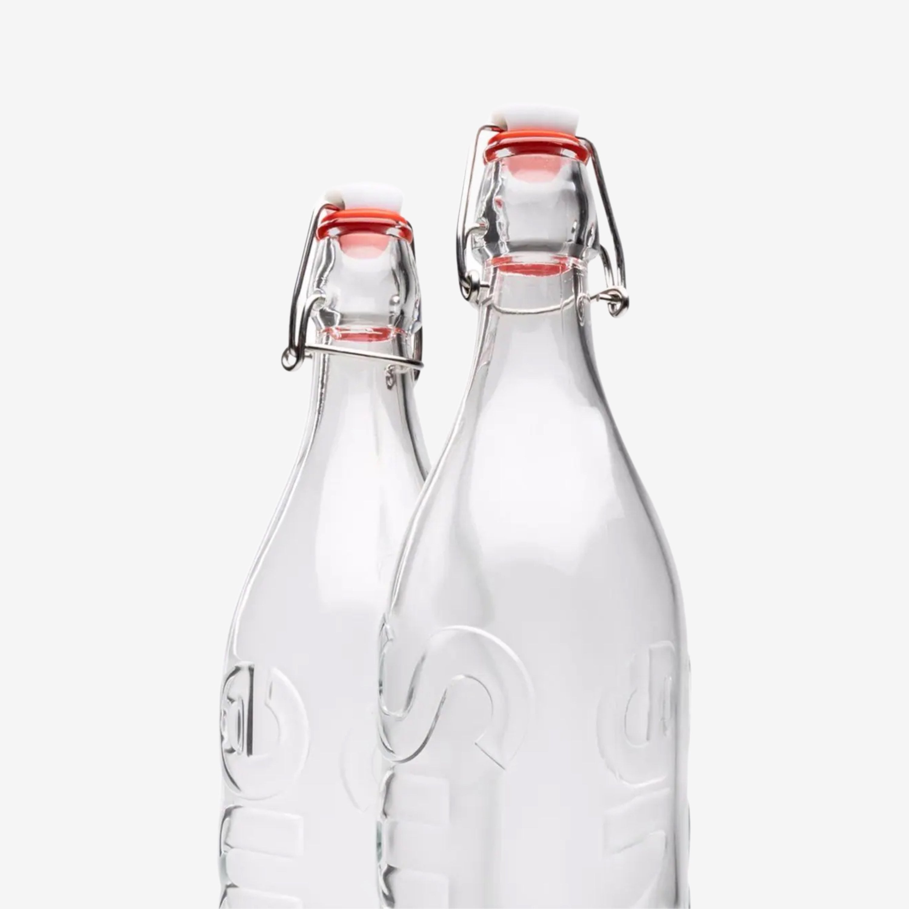 Botella Supreme Swing Top de 1,0 L (juego de 2) transparente