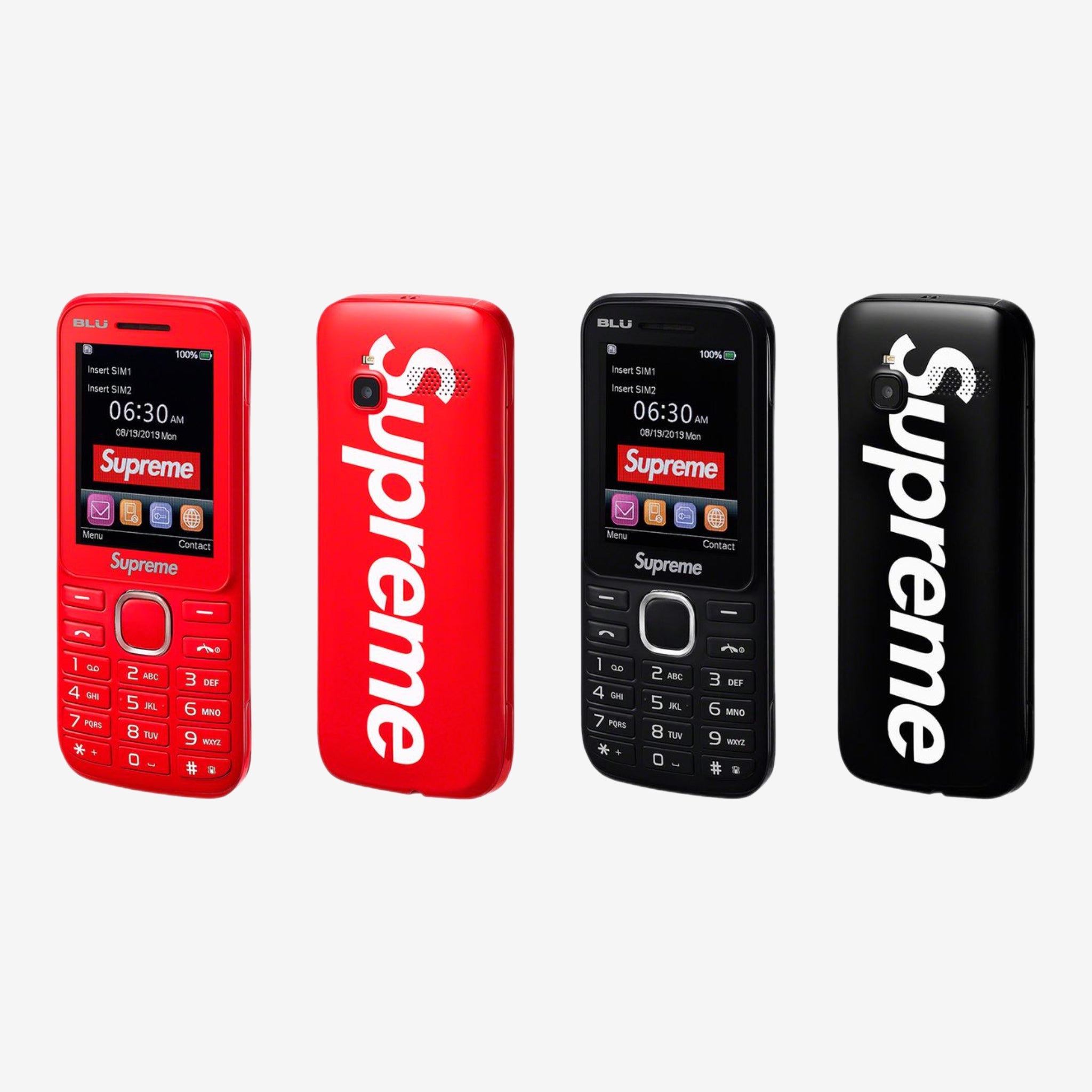 Teléfono quemador Supreme x BLU