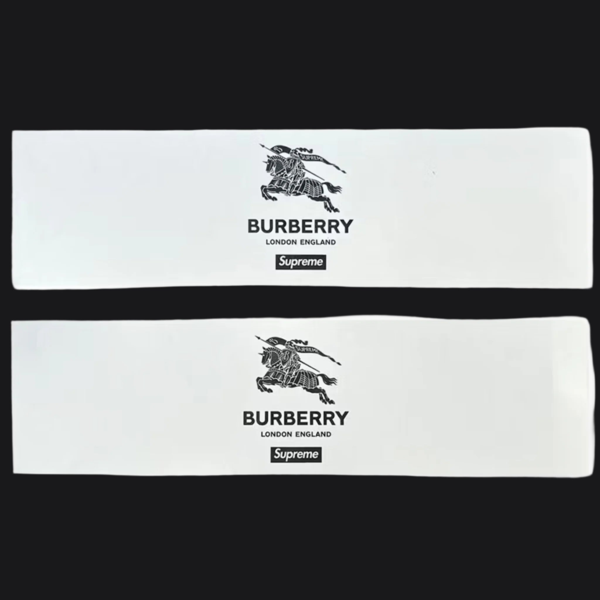 Logotipo de la caja Supreme x Burberry Pegatina