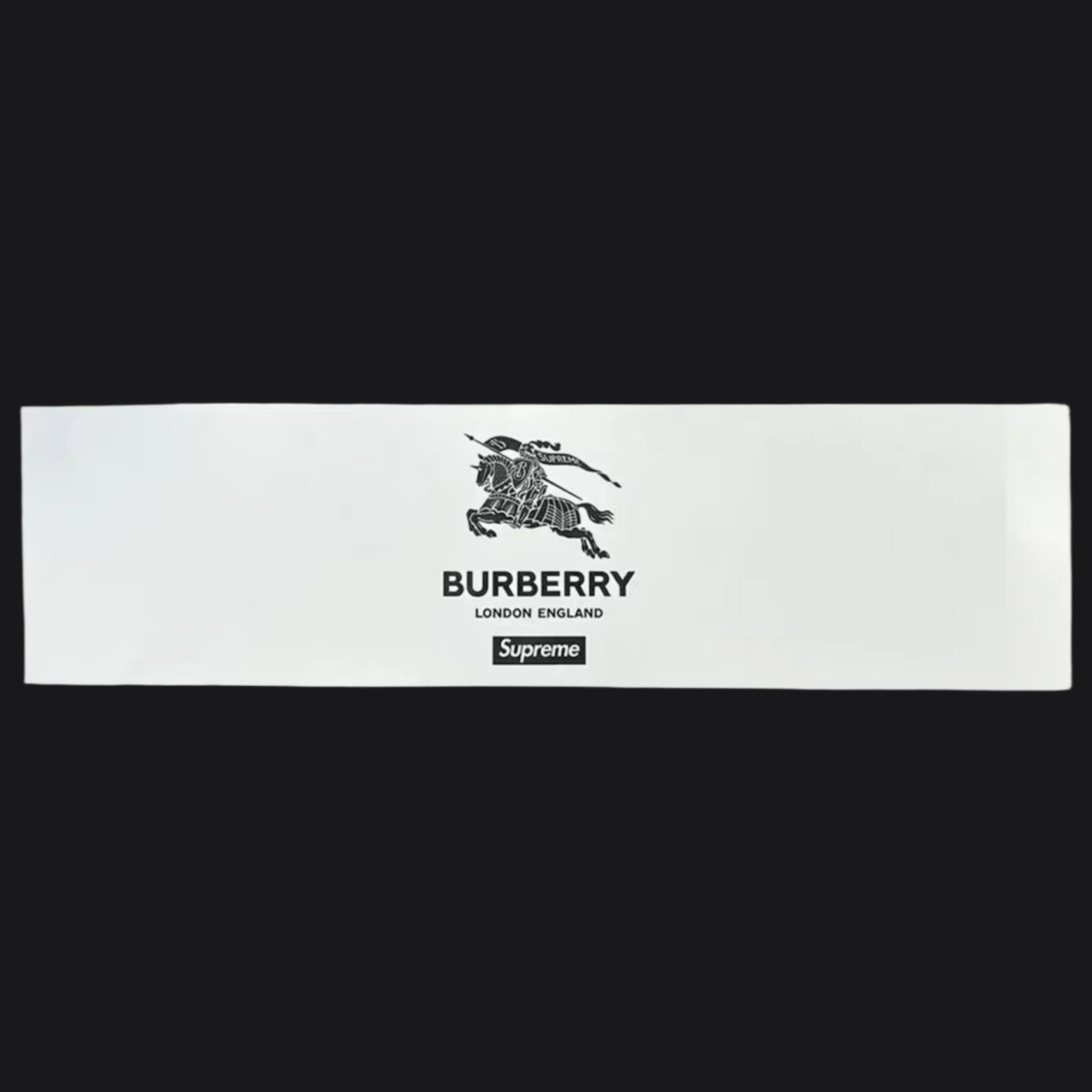 Logotipo de la caja Supreme x Burberry Pegatina