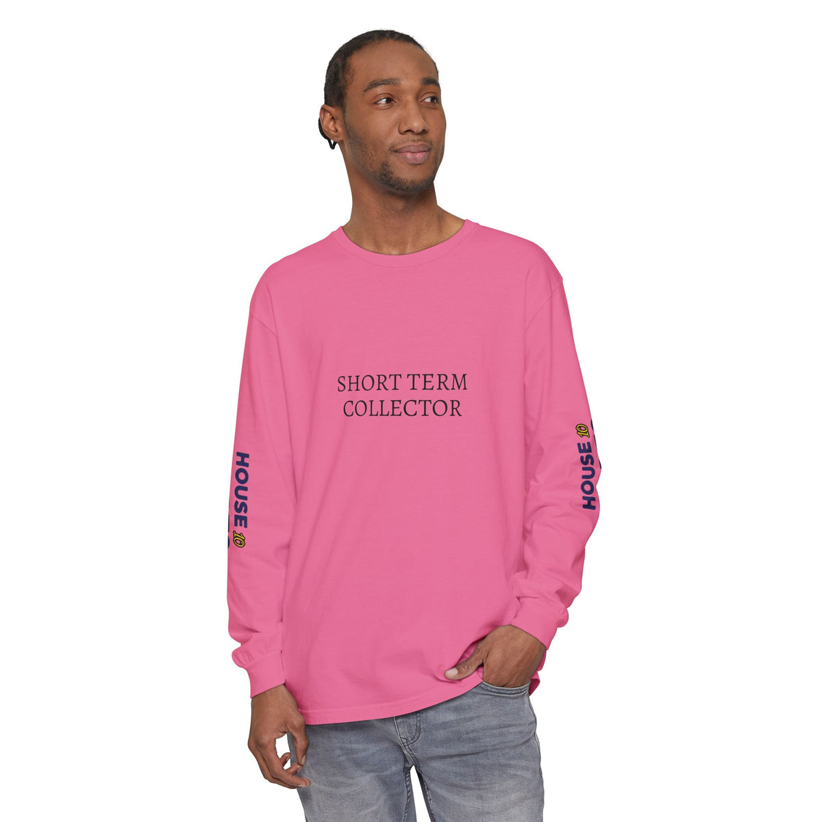 HOC 10YR 'STC' - Unisex Garment-dyed Long Sleeve T-Shirt