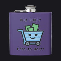 HOC BUDDY - Stainless Steel Flask, 6oz