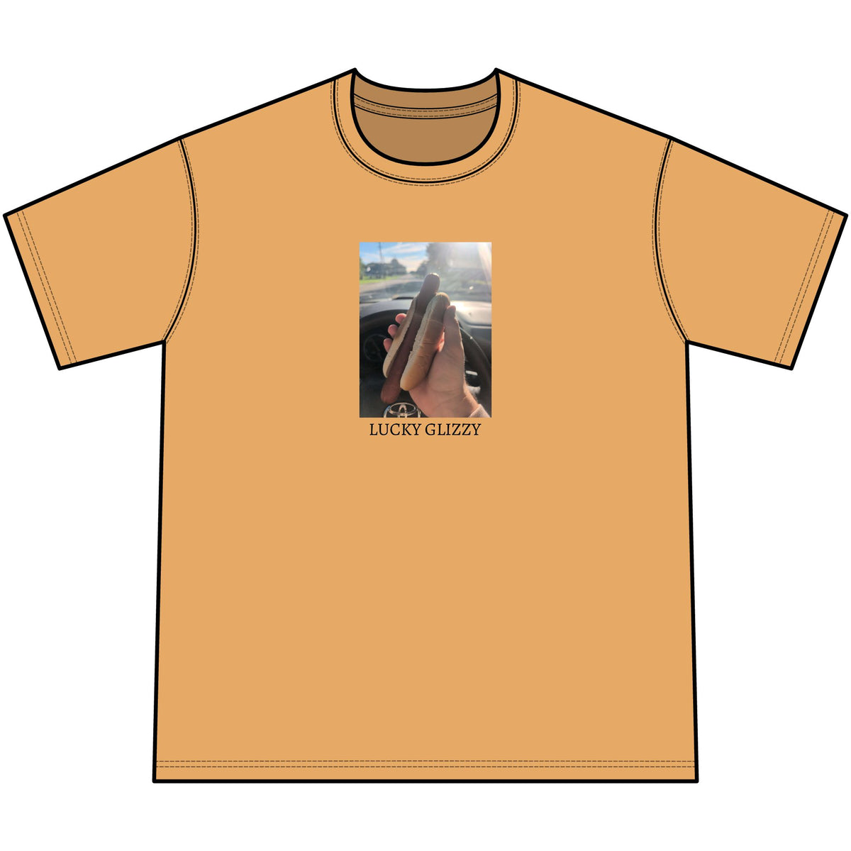 HOC 10YR 'LUCKY GLIZZY' - Unisex Vintage Mineral Washed T-Shirt