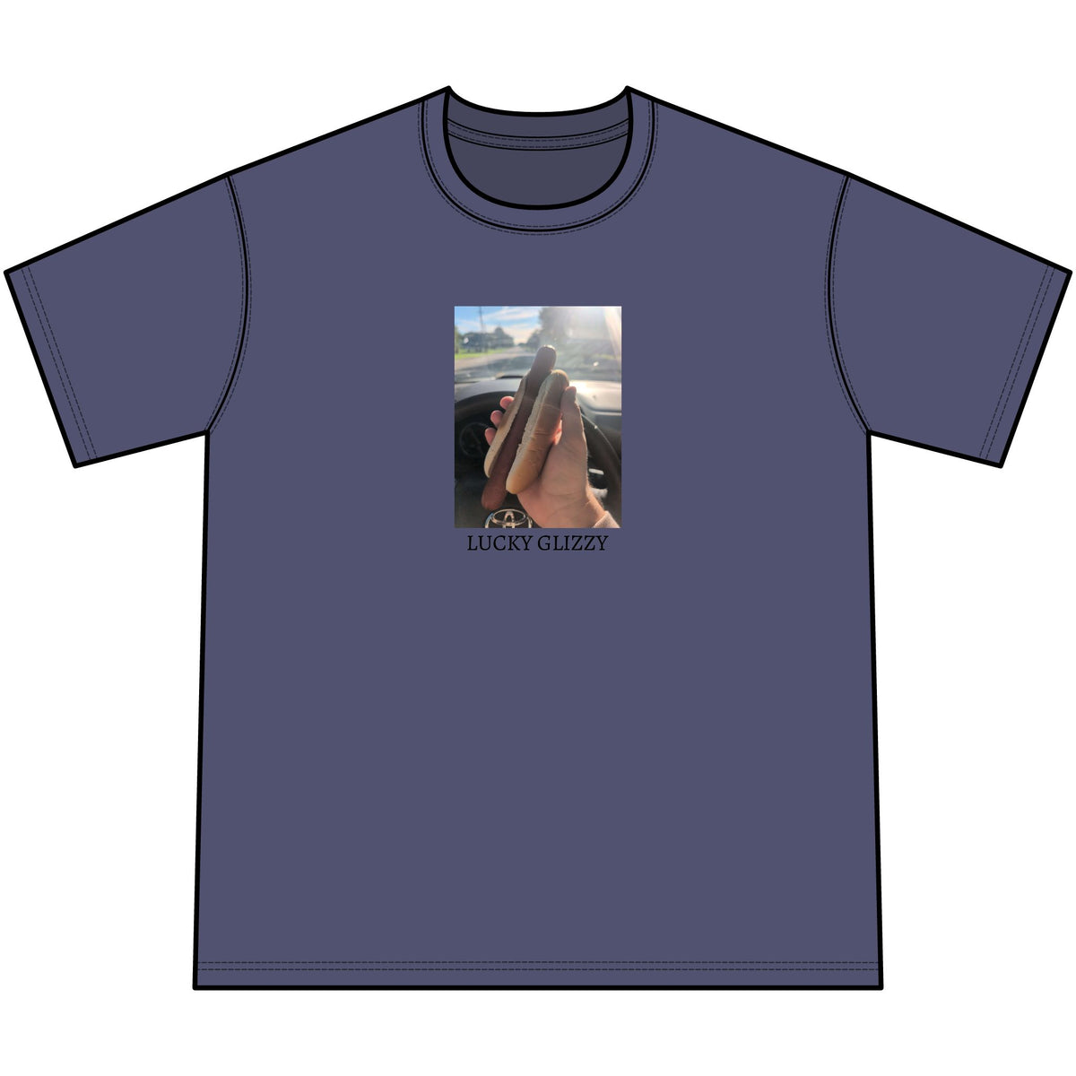 HOC 10YR 'LUCKY GLIZZY' - Unisex Vintage Mineral Washed T-Shirt
