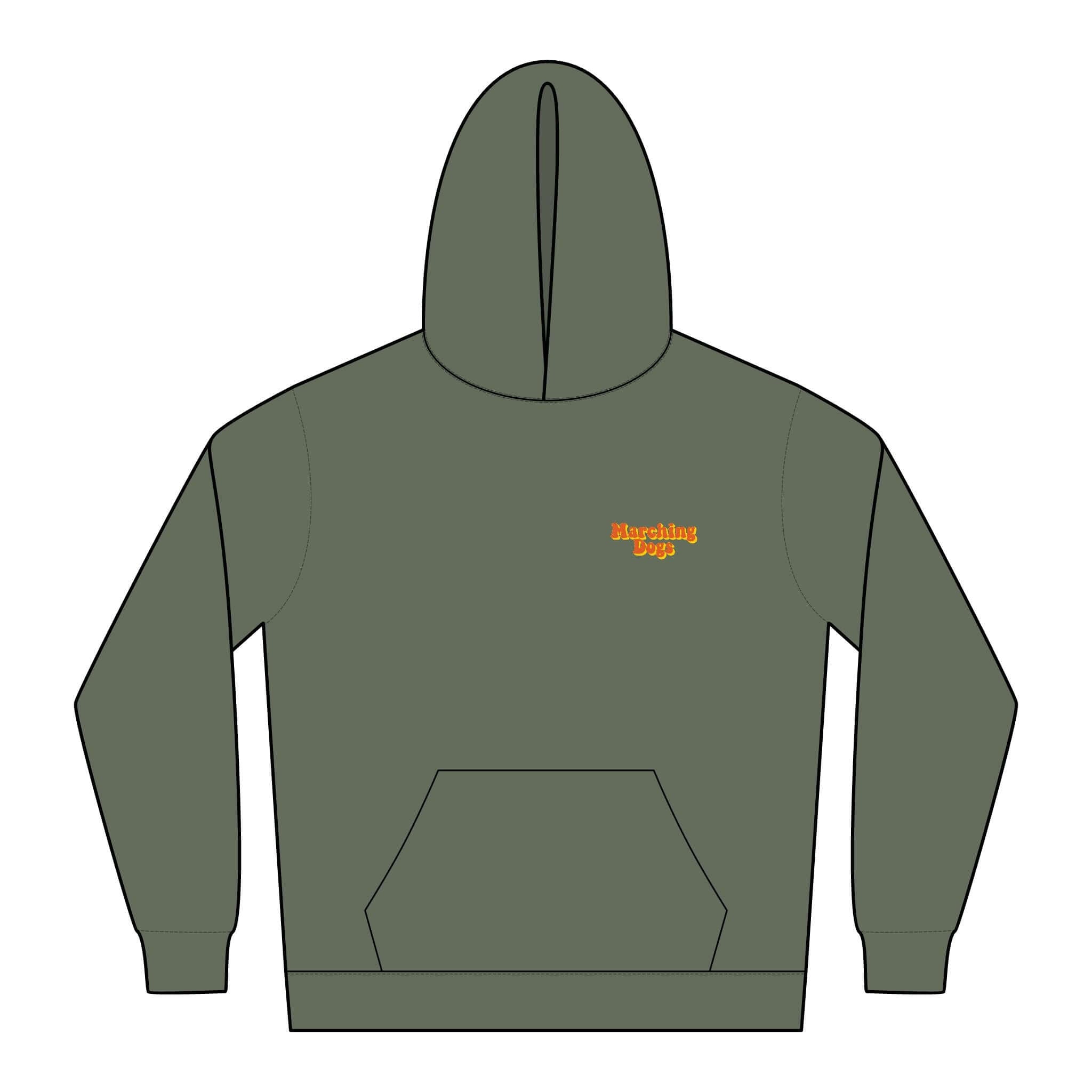 Marching Dogs Relaxed Hoodie