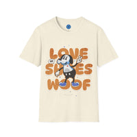 "Love, Shoes, Woof" T-Shirt