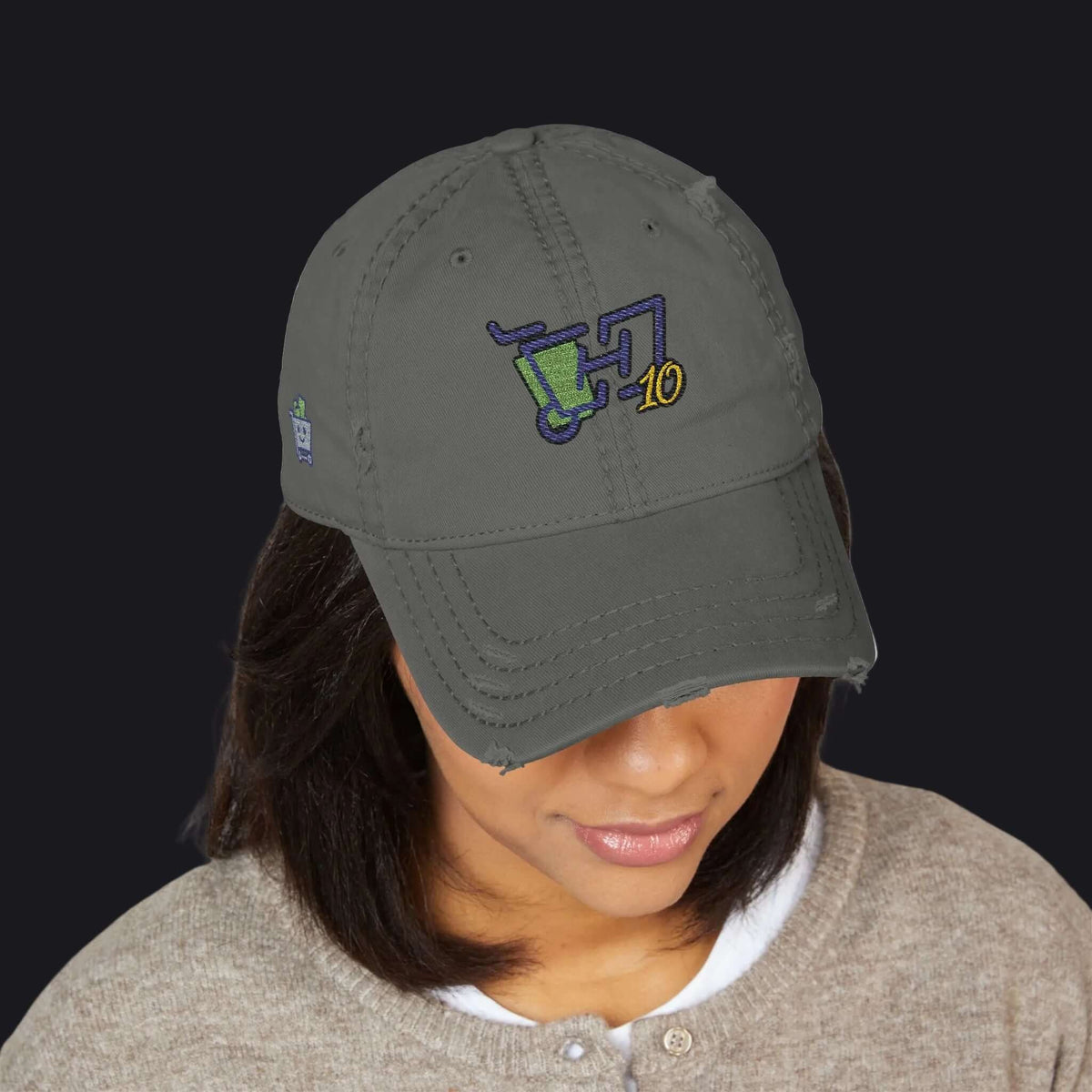 HOC 10YR - Distressed Dad Hat (Embroidery)