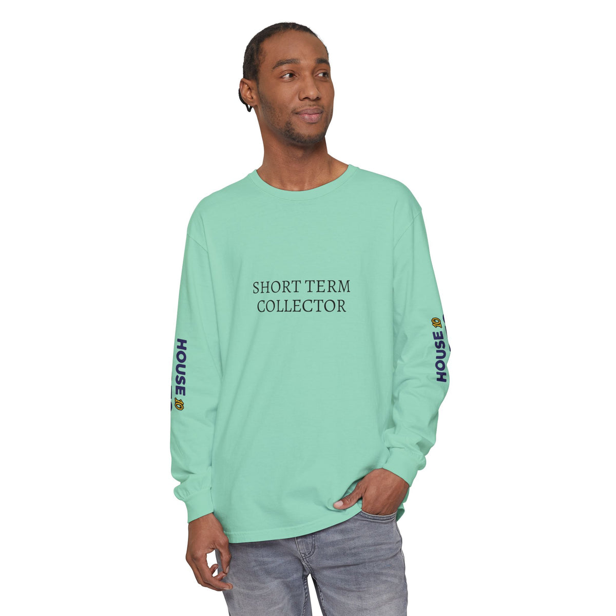 HOC 10YR 'STC' - Unisex Garment-dyed Long Sleeve T-Shirt