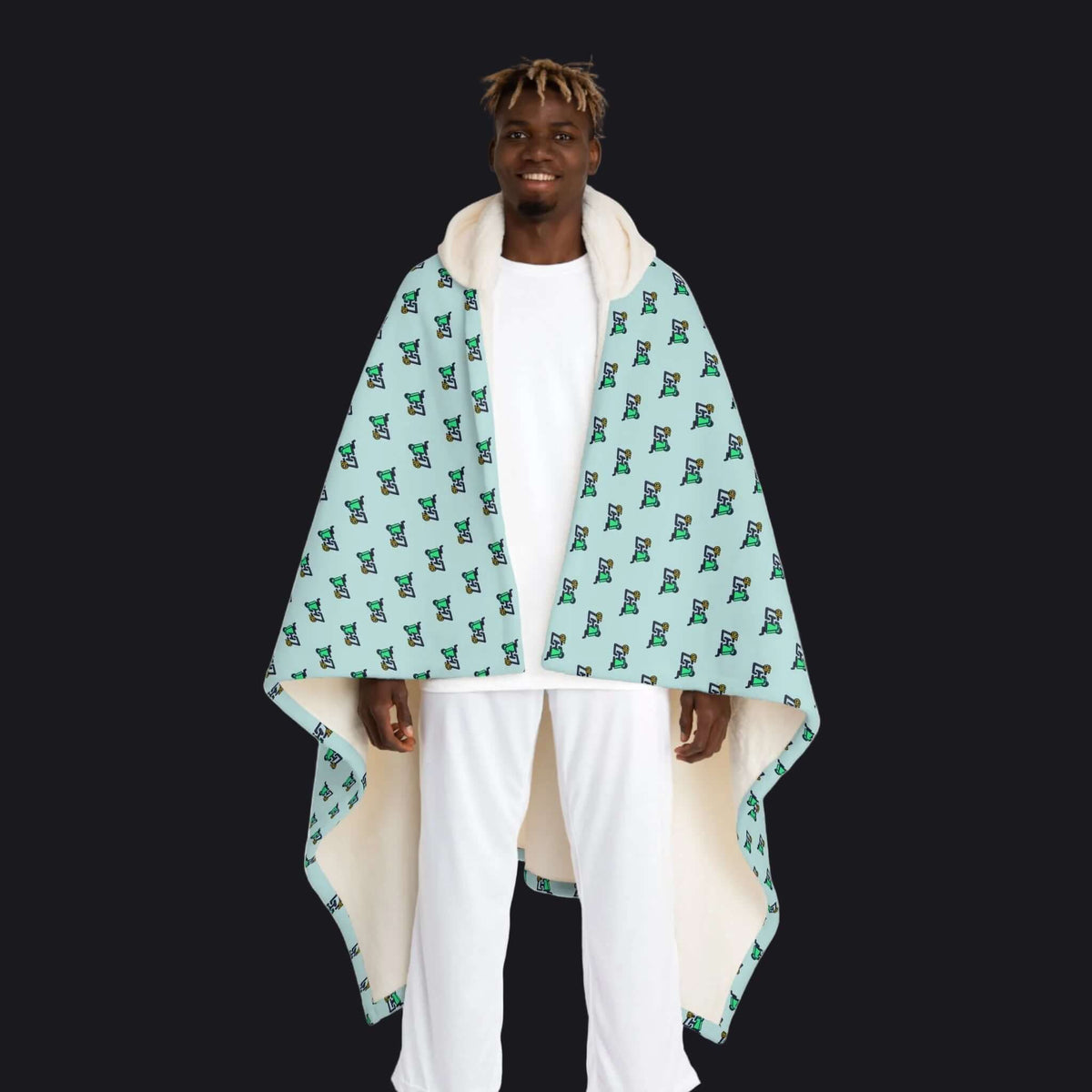 HOC 10YR - Hooded Sherpa Fleece Blanket