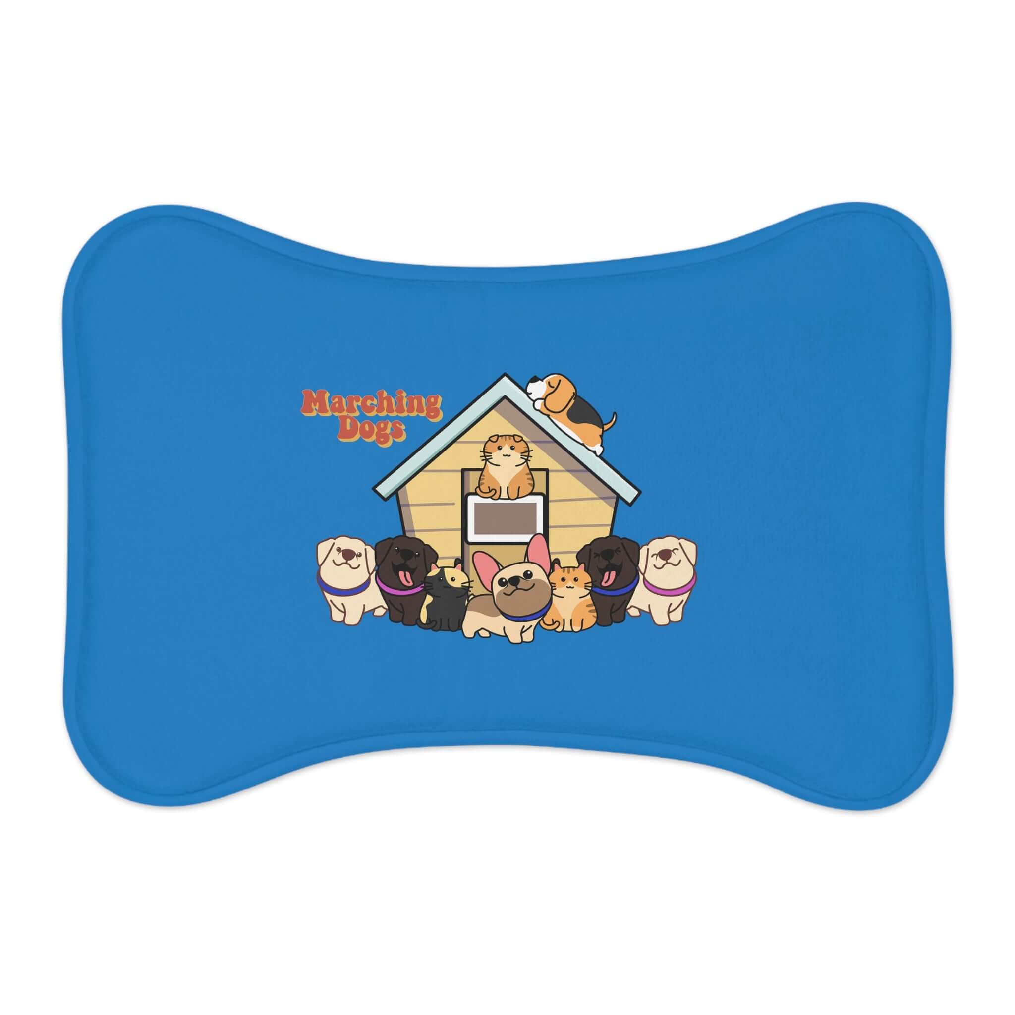 Marching Dogs Pet Feeding Mats