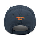Marching Dogs 'WORLD' Distressed Dad Hat