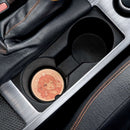 PEACH Girl Soapstone Car Coaster