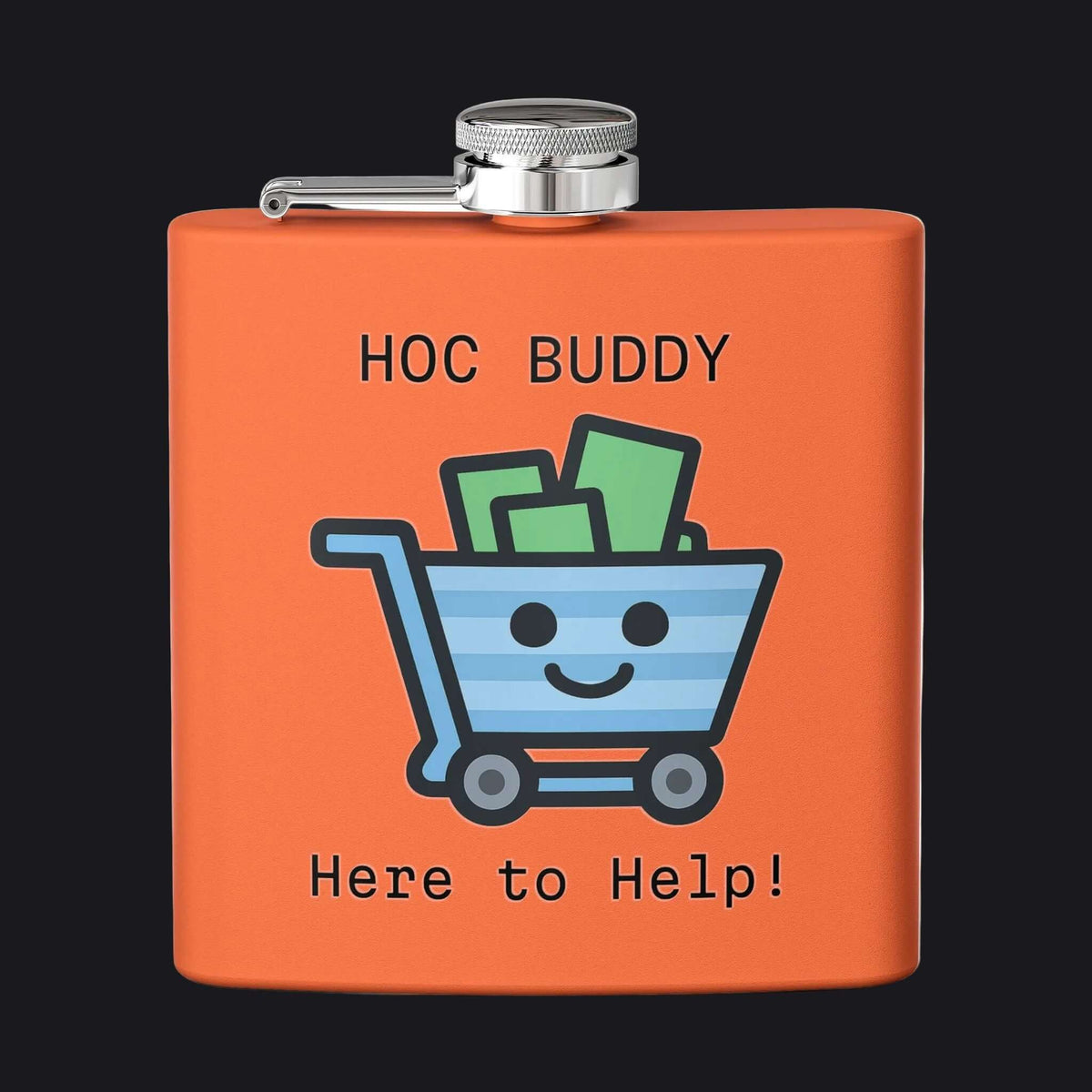 HOC BUDDY - Stainless Steel Flask, 6oz