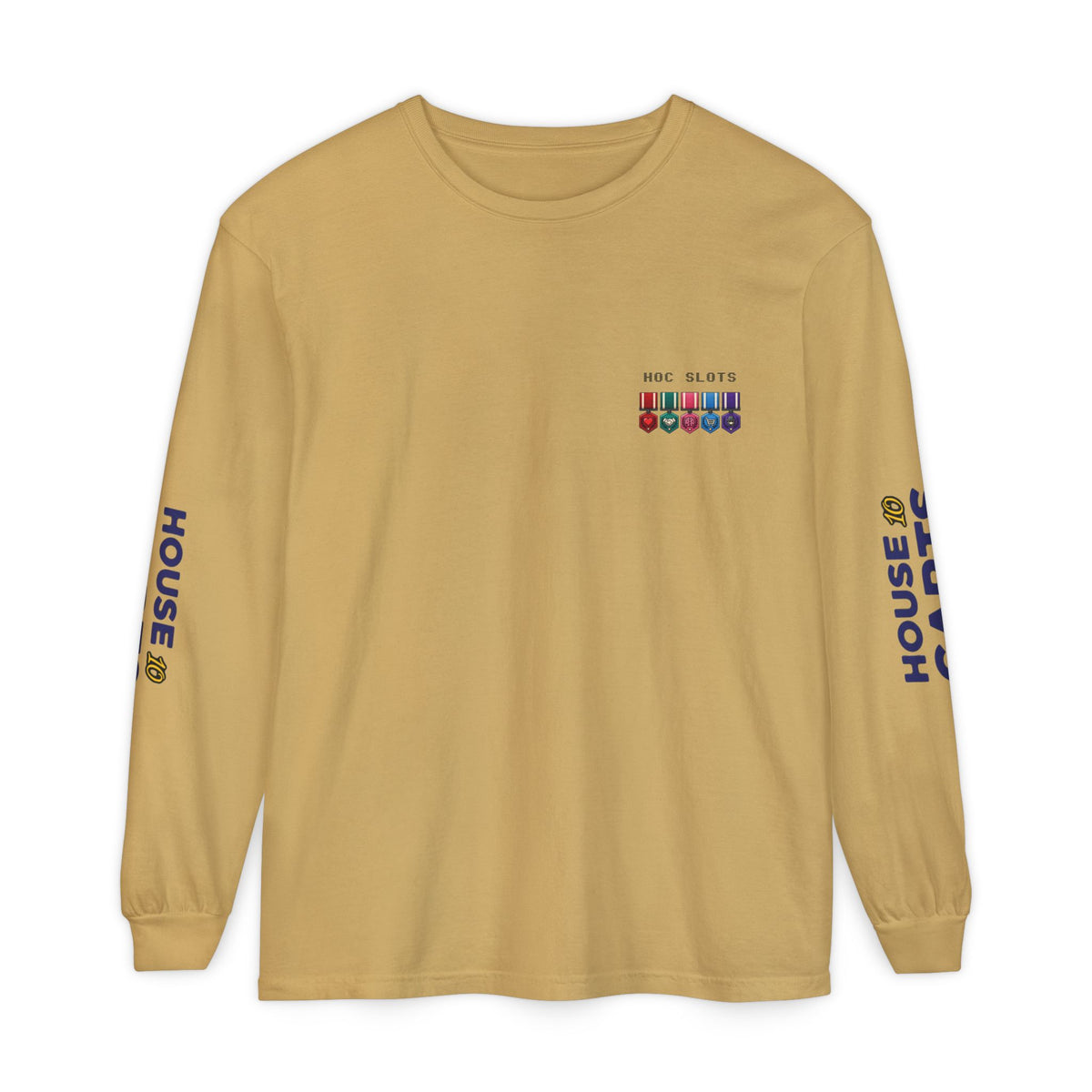 HOC 10YR 'HOC SLOTS VET' - Unisex Garment-dyed Long Sleeve T-Shirt