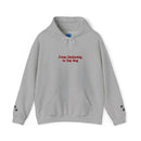 'From Underdogs to Top Dogs' Embroidered Hooded Sweatshirt