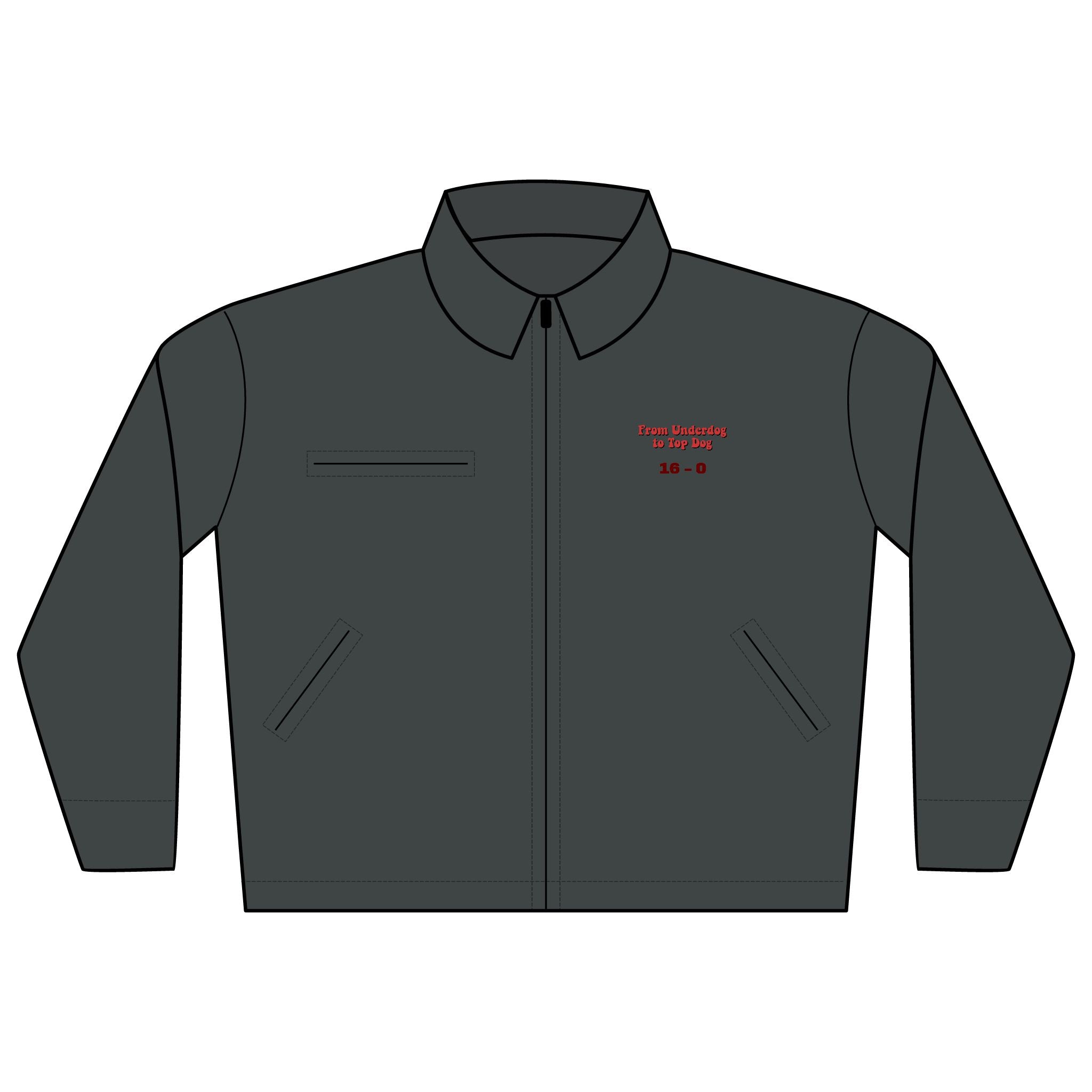 'From Underdog to Top Dog' Embroidered Work Jacket