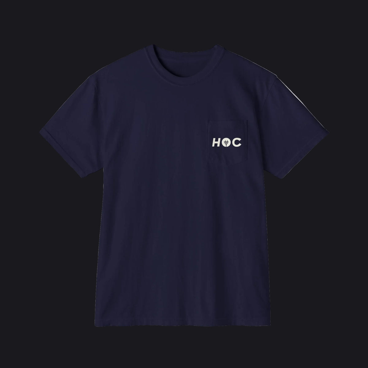 HOC 'PLUG' - Unisex Garment-Dyed Pocket T-Shirt