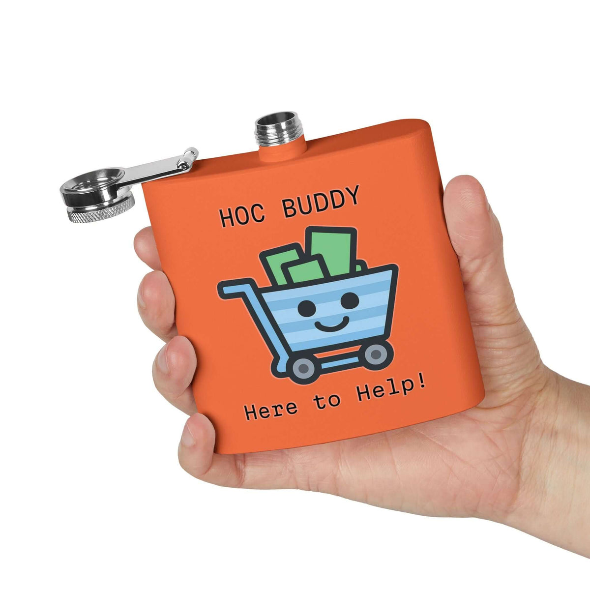 HOC BUDDY - Stainless Steel Flask, 6oz