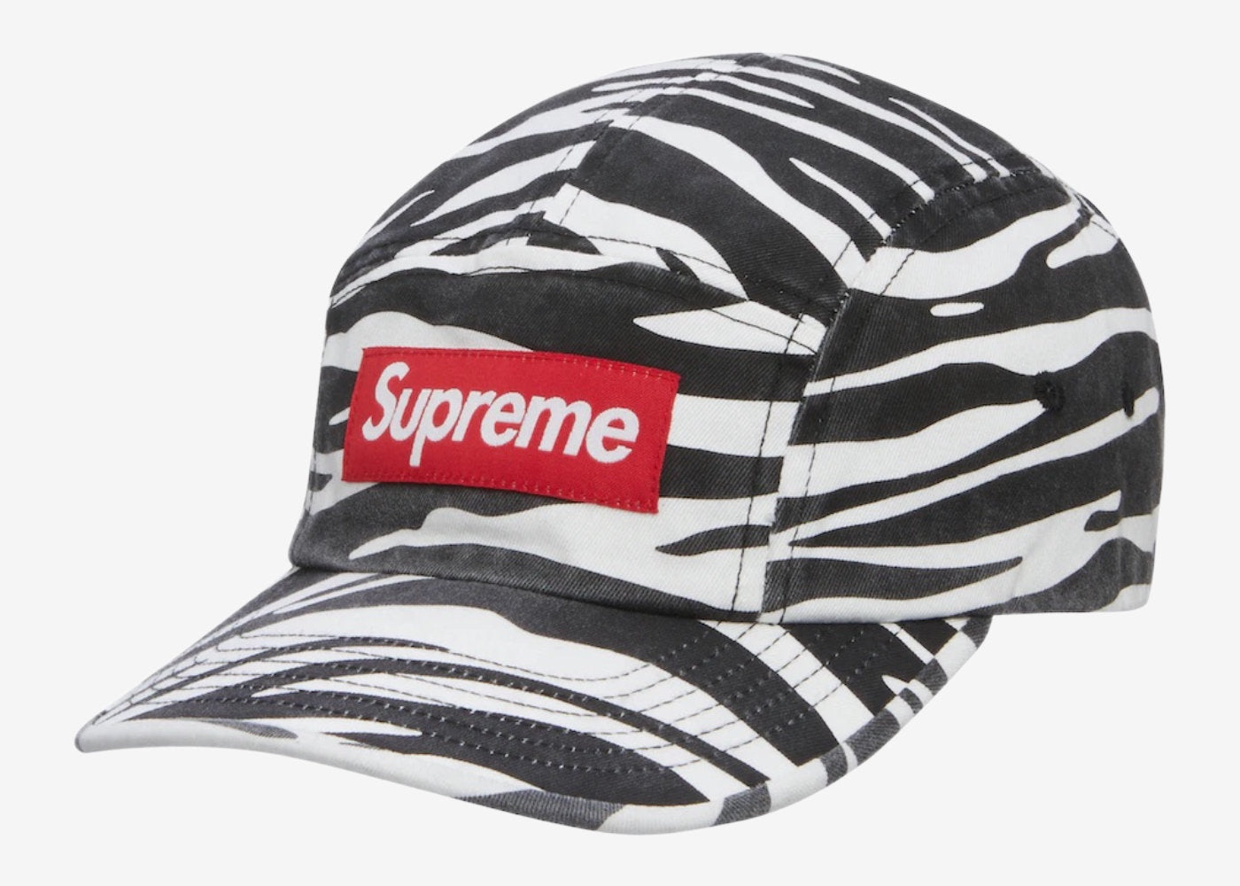 Gorra Supreme Washed Chino Twill Camp “Zebra”