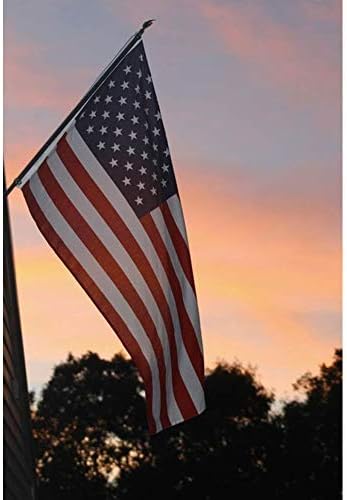 Bandera americana bordada al aire libre 
