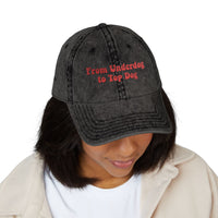 'From Underdog to Top Dog' Embroiderd Vintage Cap
