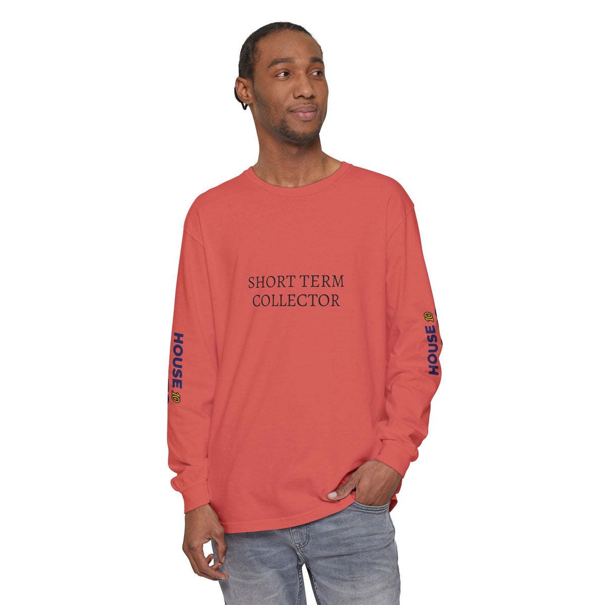 HOC 10YR 'STC' - Unisex Garment-dyed Long Sleeve T-Shirt