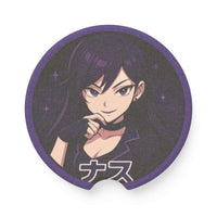 EGGPLANT Girl Soapstone Car Coaster