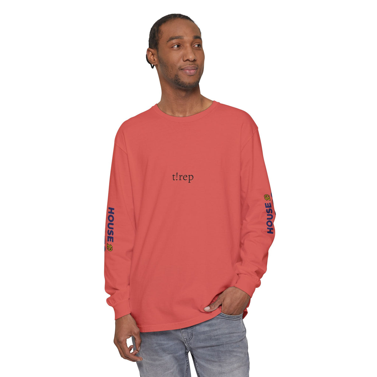 HOC 10YR 't!rep' - Unisex Garment-dyed Long Sleeve T-Shirt