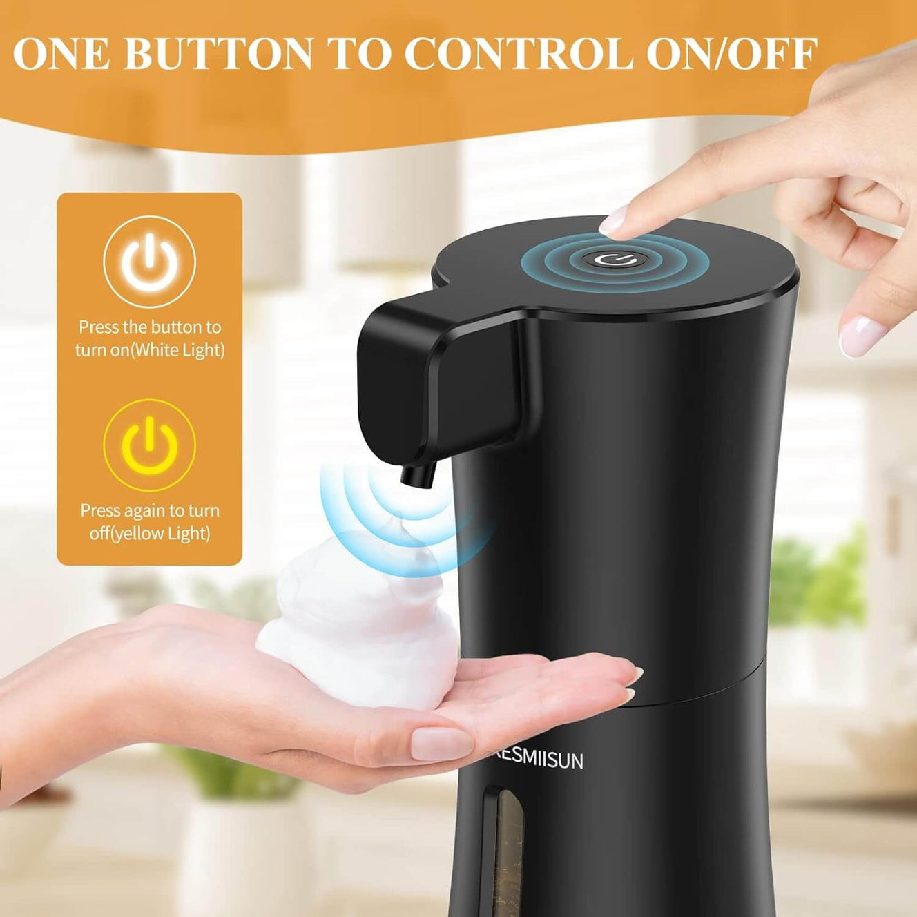 Dispensador automático de espuma sin contacto 