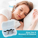 Ear Plugs for Sleeping Noise Cancelling, Soft Silicone Reusable Earplugs for Noise Reduction Earplug Sound Blocking for Sleep Snoring Study Concerts, M-normal, Gray-black