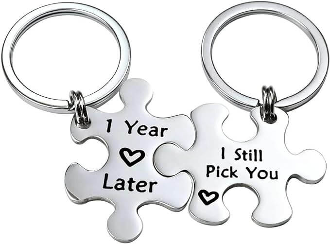 Anniversary Couple Gift Keychain
