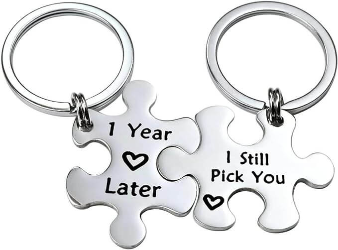Llavero de regalo de pareja de aniversario