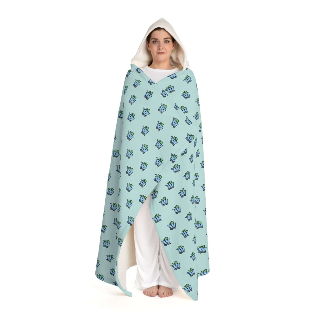 HOC BUDDY - Hooded Sherpa Fleece Blanket