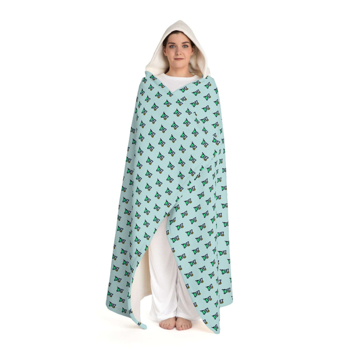HOC 10YR - Hooded Sherpa Fleece Blanket