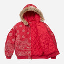 Bandana Jacquard Denim Hooded Work Jacket