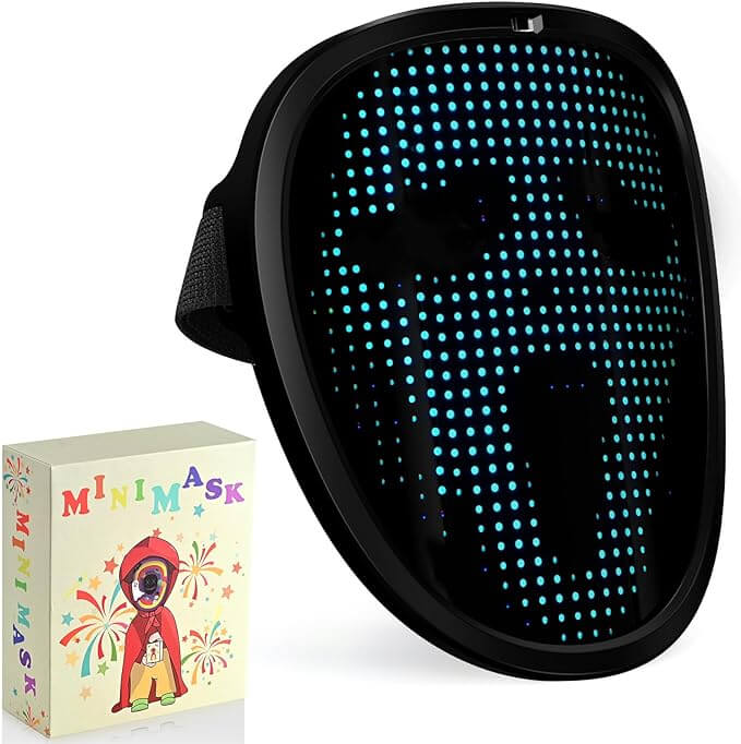 Máscara LED para niños para Halloween 