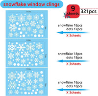 Adhesivos para ventanas con forma de copo de nieve para ventanas de vidrio 