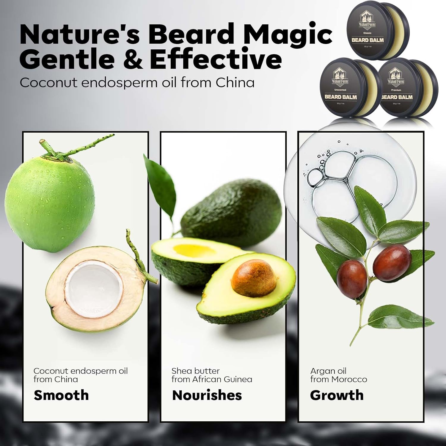 Kit de bálsamo para barba para hombre 