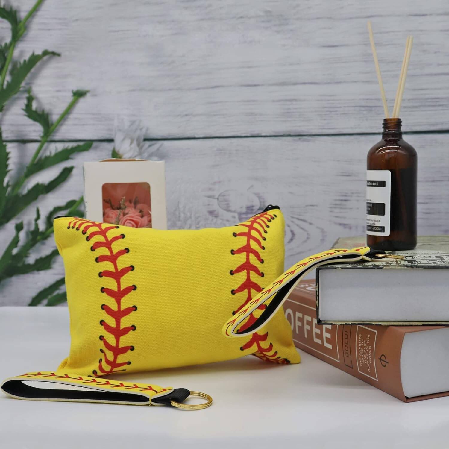 Bolsa de viaje con cremallera de lona para cosméticos de 10 piezas 